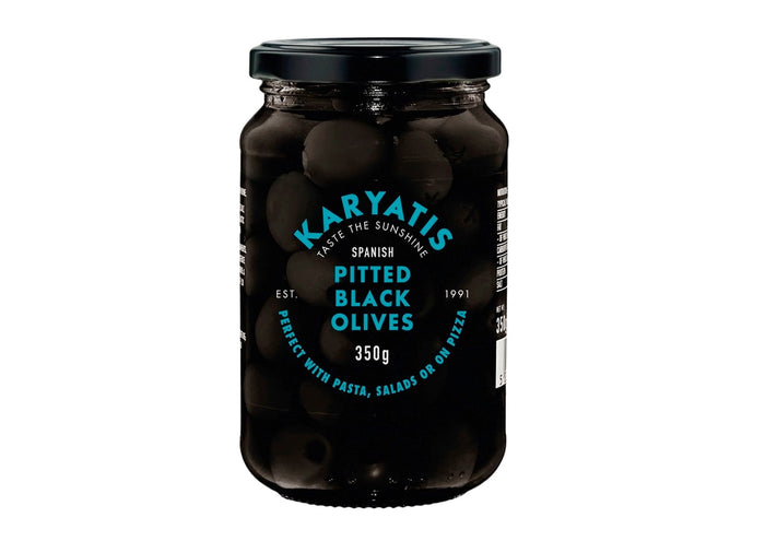 Karyatis Pitted Black Olives (350g)