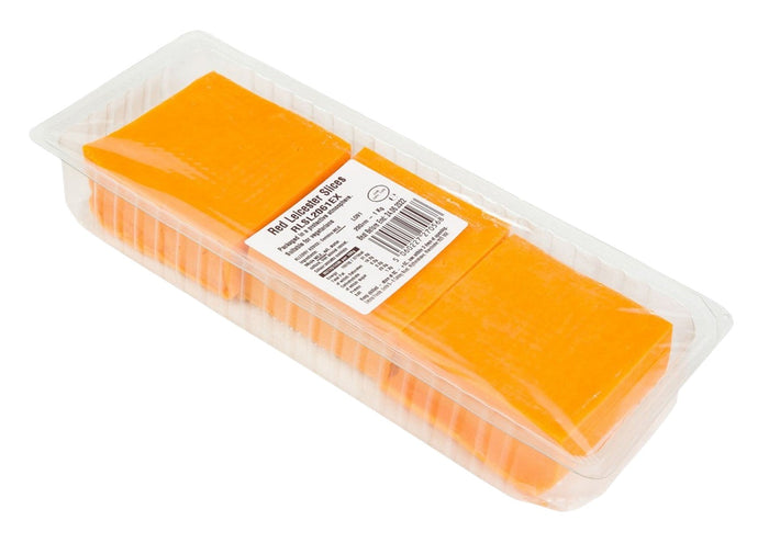 Cheese Red Leicester Slices (50x20g) (1Kg) (Cut-off 8pm)